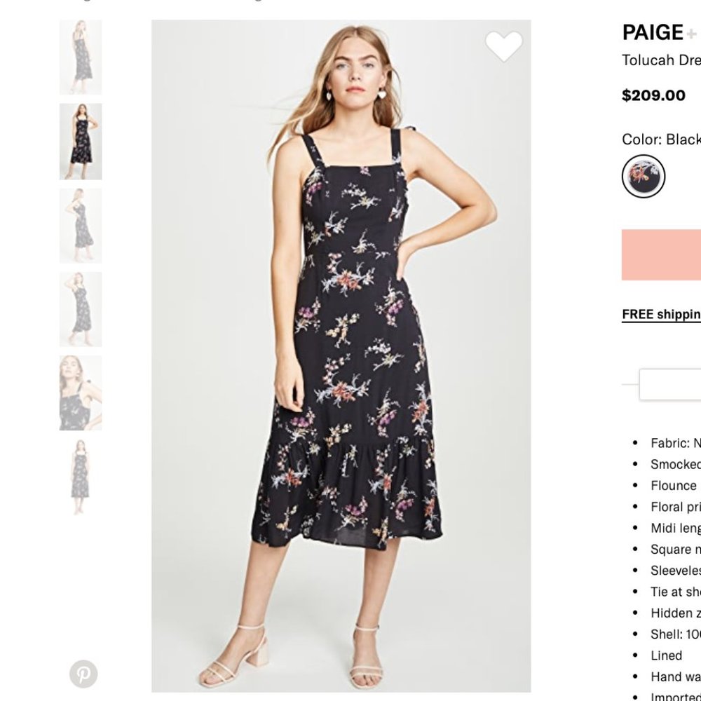PAIGE Tolucah Midi Dress - Brand New with Tags